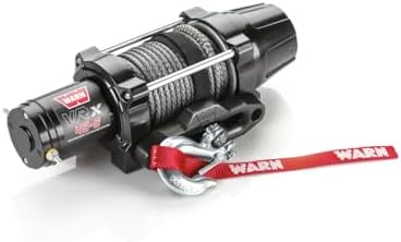 WARN VRX 45 S Powersport Winch   4 500 lb Pulling Capacity  Synthetic Rope  Sealed Motor  All Metal Gear Train  Waterproof Construction for ATV/UTV Recovery  Trail Riding & Utility Work