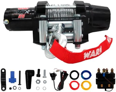 WARN VRX 45 S Powersport Winch   4 500 lb Pulling Capacity  Synthetic Rope  Sealed Motor  All Metal Gear Train  Waterproof Construction for ATV/UTV Recovery  Trail Riding & Utility Work