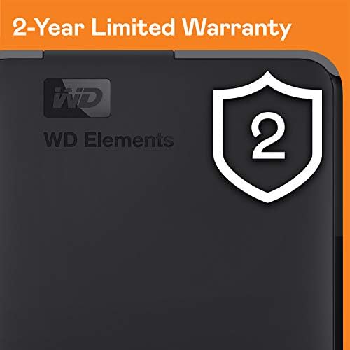 WD 2TB Elements Portable External Hard Drive for Windows  USB 3 2 Gen 1/USB 3 0 for PC & Mac  Plug and Play Ready   WDBU6Y0020BBK WESN