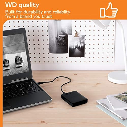 WD 2TB Elements Portable External Hard Drive for Windows  USB 3 2 Gen 1/USB 3 0 for PC & Mac  Plug and Play Ready   WDBU6Y0020BBK WESN
