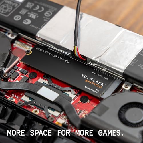 WD BLACK 1TB SN7100 NVMe Internal Gaming SSD Solid State Drive   Gen4 PCIe  M 2 2280  Up to 7 250 MB/s   WDS100T4X0E  New Version