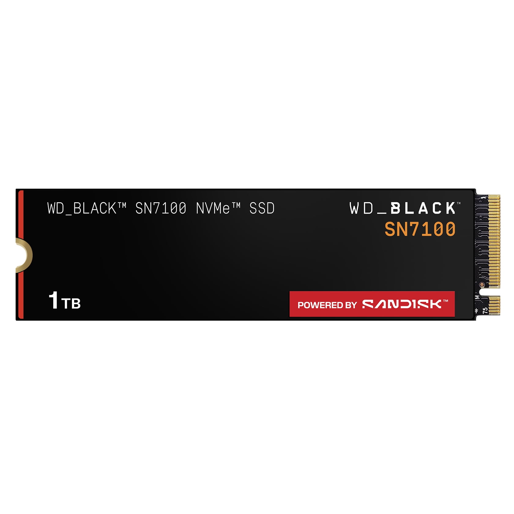 WD BLACK 1TB SN7100 NVMe Internal SSD Powered by Sandisk   PCIe Gen4 M 2 2280  up to 7 250 MB/s Internal Solid State Drive