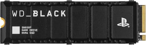 WD BLACK 2TB SN850P NVMe M 2 SSD Officially Licensed Storage Expansion for PS5 Consoles  up to 7 300MB/s  with heatsink   WDBBYV0020BNC WRSN