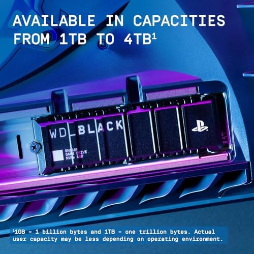 WD BLACK 2TB SN850P NVMe M 2 SSD Officially Licensed Storage Expansion for PS5 Consoles  up to 7 300MB/s  with heatsink   WDBBYV0020BNC WRSN