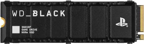 WD BLACK 2TB SN850P NVMe M 2 SSD Officially Licensed Storage Expansion for PS5 Consoles  up to 7 300MB/s  with heatsink   WDBBYV0020BNC WRSN