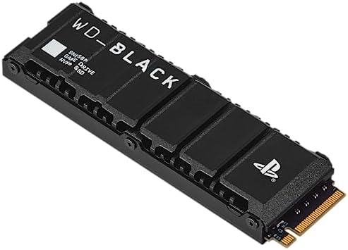 WD BLACK 4TB SN850P NVMe M 2 SSD Officially Licensed Storage Expansion for PS5 Consoles  up to 7 300MB/s  with heatsink   WDBBYV0040BNC WRSN Black