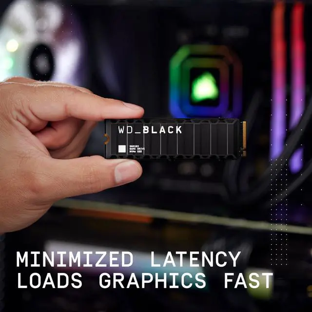 WD BLACK 8TB SN850X NVMe Internal Gaming SSD Solid State Drive with Heatsink   Works with Playstation 5  Gen4 PCIe  M 2 2280  Up to 7 300 MB/s   WDS800T2XHE
