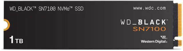 WD BLACK SN7100 M 2 2280 1TB PCI Express 4 0 x4 TLC 3D NAND Internal Solid State Drive  SSD  WDS100T4X0E