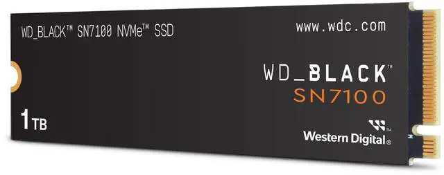 WD BLACK SN7100 M 2 2280 1TB PCI Express 4 0 x4 TLC 3D NAND Internal Solid State Drive  SSD  WDS100T4X0E
