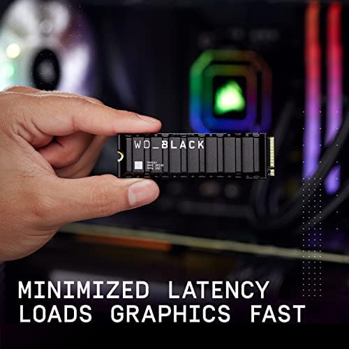 WD BLACK SN850X 1TB NVMe SSD with Heatsink   M 2 2280  Up to 7 300 MB/s Read speeds  Up to 6 300 MB/s write speeds  Works with Playstation 5  High Performance Internal Solid State Drive   WDS100T2XHE