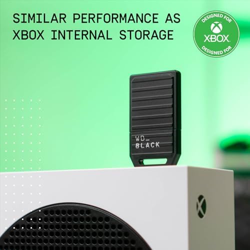 WD Black 1TB C50 Storage Expansion Card  Officially Licensed for Xbox   Quick Resume  Plug & Play  NVMe SSD Expansion for Xbox Series X S Gaming Consoles   WDBMPH0010BNC WCSN