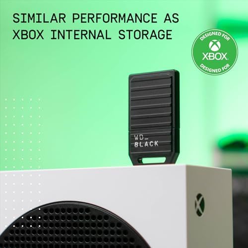 WD Black 512GB C50 Storage Expansion Card  Officially Licensed for Xbox  Quick Resume  Plug & Play  NVMe SSD Expansion for Xbox Series X S Gaming Consoles   WDBMPH5120ANC WCSN