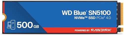 WD Blue SN5100 1TB NVMe SSD   M 2 2280  PCIe Gen 4 0  Internal Solid State Drive   Read Speeds Up to 7 100MB/s  Upgrade Storage for PC/Laptops   WDS100T5B0E