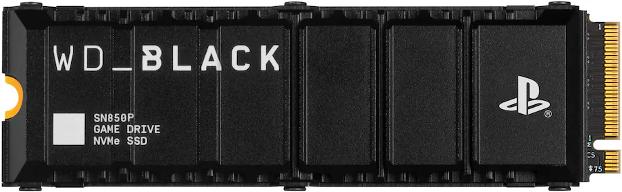 WD - BLACK SN850P SSD interno de 4 TB PCIe Gen 4 x4 con disipador de calor para PS5