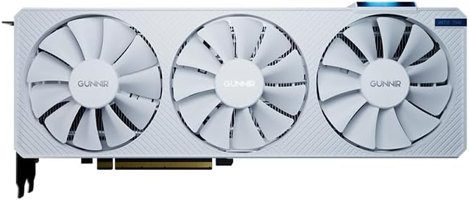 WEELIAO GUNNIR Intel Arc A770 Photon 16GB OC GDDR6 2400MHz Triple Fan White Graphics Card  256 bit  PCIe 4 0  HDMI/DisplayPort  Supports 4k 