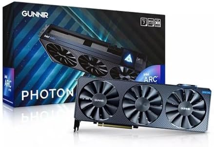 WEELIAO GUNNIR Intel Arc A770 Photon 16GB OC GDDR6 2400MHz Triple Fan White Graphics Card  256 bit  PCIe 4 0  HDMI/DisplayPort  Supports 4k 
