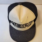 WEIRD Snapback Hat Black Gray White Embroidered Adjustable Cap Wool Blend Unisex