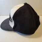 WEIRD Snapback Hat Black Gray White Embroidered Adjustable Cap Wool Blend Unisex