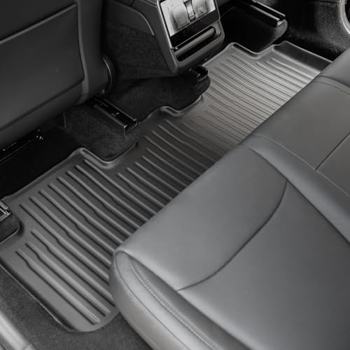 WEIZE Tesla Model Y Juniper Floor Mats 2025 2026  11 PCS Full Set All Weather Non Slip Floor Mats & Cargo Liners  Black Car Mats for Tesla Interior Accessories