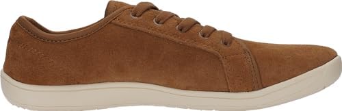 WHITIN Mens Wide Genuine Leather Barefoot Shoes   Minimalist Fashion Sneakers   Zero Drop Sole