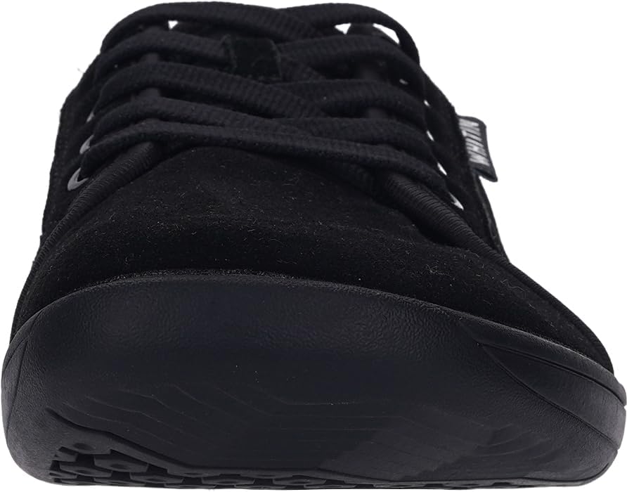 WHITIN Mens Wide Genuine Leather Barefoot Shoes   Minimalist Fashion Sneakers   Zero Drop Sole