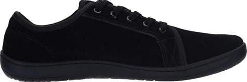 WHITIN Mens Wide Genuine Leather Barefoot Shoes   Minimalist Fashion Sneakers   Zero Drop Sole