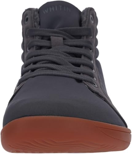WHITIN Mens Wide Winter Barefoot Shoes   Hi top Minimalist Sneakers   Zero Drop Sole   Optimal Warmth & Protection