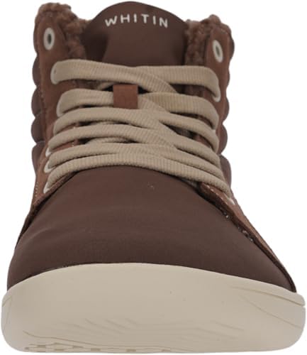 WHITIN Mens Wide Winter Barefoot Shoes   Hi top Minimalist Sneakers   Zero Drop Sole   Optimal Warmth & Protection