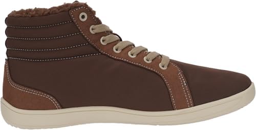 WHITIN Mens Wide Winter Barefoot Shoes   Hi top Minimalist Sneakers   Zero Drop Sole   Optimal Warmth & Protection