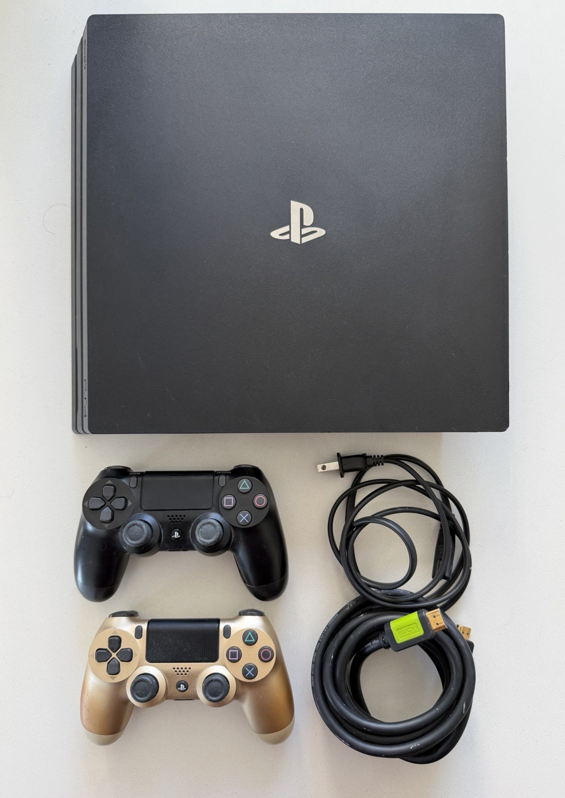 WONDERFUL Condition PlayStation 4 Pro 1 TB Console with 2 Controllers and Cables