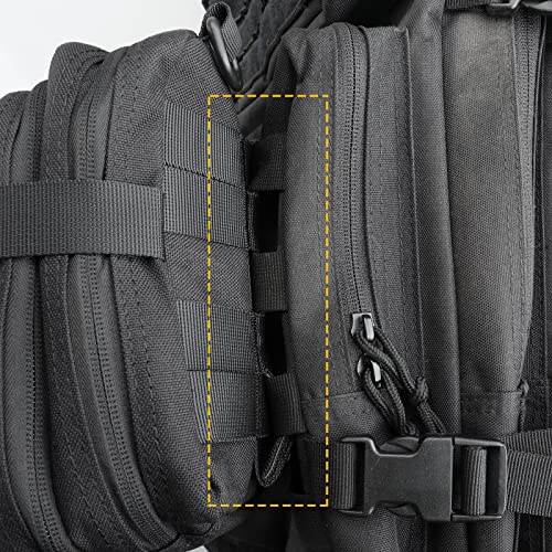 WYNEX Molle Straps 4/6 inch  Molle Panel Straps Molle Attachment Straps for Tactical Bag Accessories Molle Webbing Straps with Snaps for Backpack Tactical Pouch Molle Connectors  4 Packs