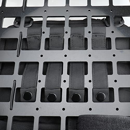WYNEX Molle Straps 4/6 inch  Molle Panel Straps Molle Attachment Straps for Tactical Bag Accessories Molle Webbing Straps with Snaps for Backpack Tactical Pouch Molle Connectors  4 Packs