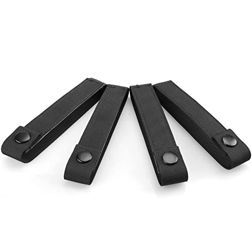 WYNEX Molle Straps 4/6 inch  Molle Panel Straps Molle Attachment Straps for Tactical Bag Accessories Molle Webbing Straps with Snaps for Backpack Tactical Pouch Molle Connectors  4 Packs