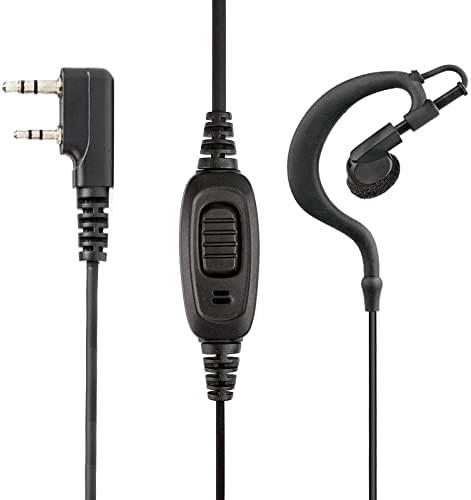 Walkie Talkie Earpiece with Mic for BaoFeng Radio Retevis Headset for Baofeng UV 5R BF 888S Arcshell Retevis H 777 RT21 RT22 Kenwood 2 Way Radio by LUITON  10 Pack