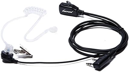Walkie Talkie Earpiece with Mic for BaoFeng Radio Retevis Headset for Baofeng UV 5R BF 888S Arcshell Retevis H 777 RT21 RT22 Kenwood 2 Way Radio by LUITON  10 Pack