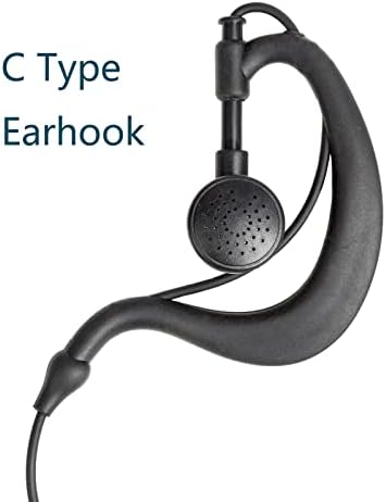 Walkie Talkie Earpiece with Mic for BaoFeng Radio Retevis Headset for Baofeng UV 5R BF 888S Arcshell Retevis H 777 RT21 RT22 Kenwood 2 Way Radio by LUITON  10 Pack