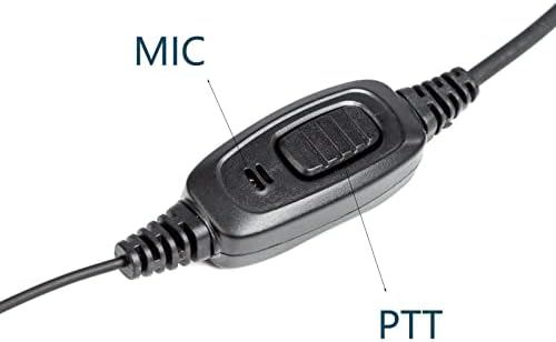 Walkie Talkie Earpiece with Mic for BaoFeng Radio Retevis Headset for Baofeng UV 5R BF 888S Arcshell Retevis H 777 RT21 RT22 Kenwood 2 Way Radio by LUITON  10 Pack