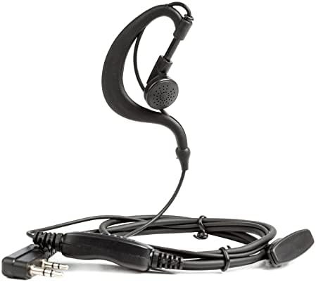 Walkie Talkie Earpiece with Mic for BaoFeng Radio Retevis Headset for Baofeng UV 5R BF 888S Arcshell Retevis H 777 RT21 RT22 Kenwood 2 Way Radio by LUITON  10 Pack