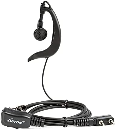 Walkie Talkie Earpiece with Mic for BaoFeng Radio Retevis Headset for Baofeng UV 5R BF 888S Arcshell Retevis H 777 RT21 RT22 Kenwood 2 Way Radio by LUITON  10 Pack