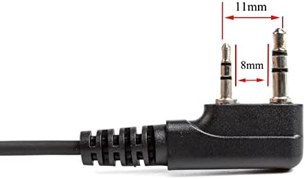 Walkie Talkie Earpiece with Mic for BaoFeng Radio Retevis Headset for Baofeng UV 5R BF 888S Arcshell Retevis H 777 RT21 RT22 Kenwood 2 Way Radio by LUITON  10 Pack