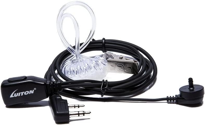 Walkie Talkie Earpiece with Mic for BaoFeng Radio Retevis Headset for Baofeng UV 5R BF 888S Arcshell Retevis H 777 RT21 RT22 Kenwood 2 Way Radio by LUITON  10 Pack