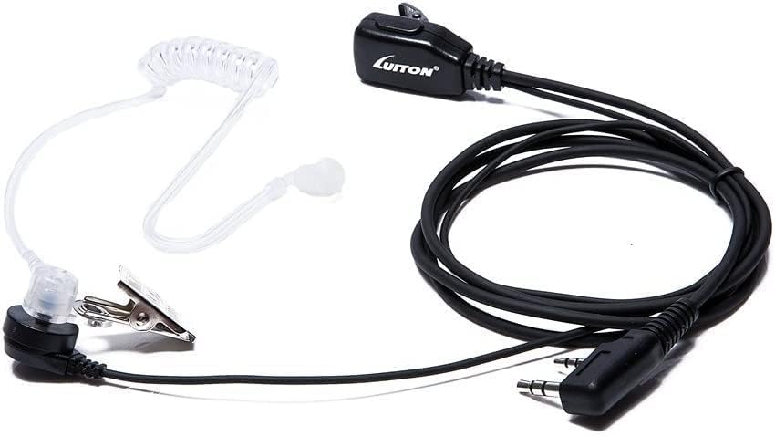 Walkie Talkie Earpiece with Mic for BaoFeng Radio Retevis Headset for Baofeng UV 5R BF 888S Arcshell Retevis H 777 RT21 RT22 Kenwood 2 Way Radio by LUITON  10 Pack