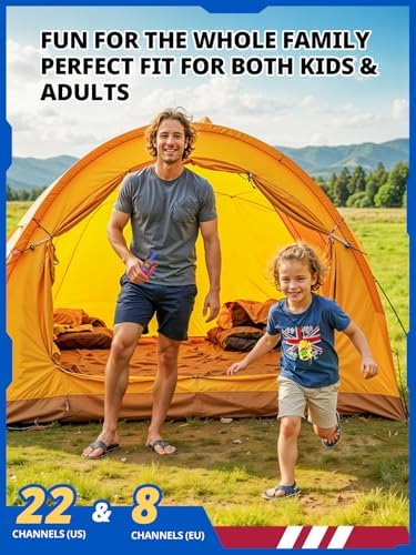 Walkie Talkies for Kids Rechargeable Toys for Boys and Girls Ages 3 12  3 Pack Long Range 2 Way Radios  Birthday Gifts Christmas Stockings  Outdoor Play  Family Games  Hiking Camping Gear