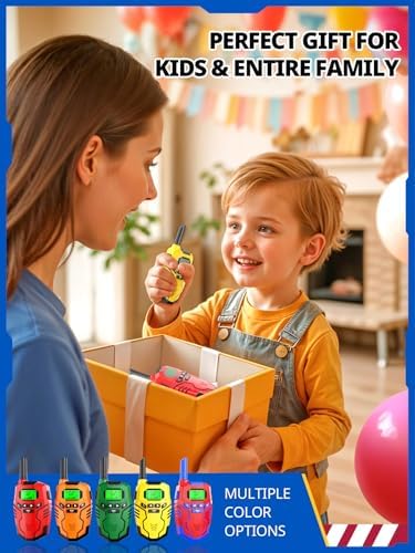 Walkie Talkies for Kids Rechargeable Toys for Boys and Girls Ages 3 12  3 Pack Long Range 2 Way Radios  Birthday Gifts Christmas Stockings  Outdoor Play  Family Games  Hiking Camping Gear