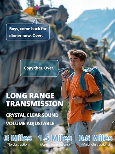 Walkie Talkies for Kids Rechargeable Toys for Boys and Girls Ages 3 12  3 Pack Long Range 2 Way Radios  Birthday Gifts Christmas Stockings  Outdoor Play  Family Games  Hiking Camping Gear