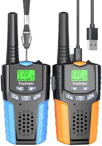 Walkie Talkies for Kids Rechargeable Toys for Boys and Girls Ages 3 12  3 Pack Long Range 2 Way Radios  Birthday Gifts Christmas Stockings  Outdoor Play  Family Games  Hiking Camping Gear