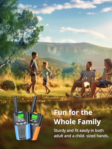 Walkie Talkies for Kids Rechargeable Toys for Boys and Girls Ages 3 12  3 Pack Long Range 2 Way Radios  Birthday Gifts Christmas Stockings  Outdoor Play  Family Games  Hiking Camping Gear