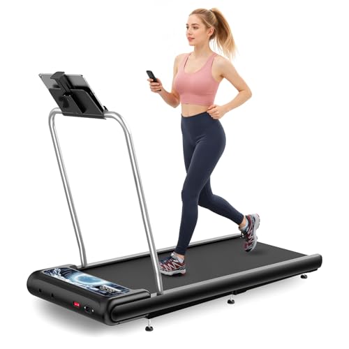 Walking Mat Treadmill with Incline and Handle Bar  Silent and Foldable Fitness Equipment  Treadmill with 4 in 1 Modes  Easy Assembly  Portable Home Gym Equipment