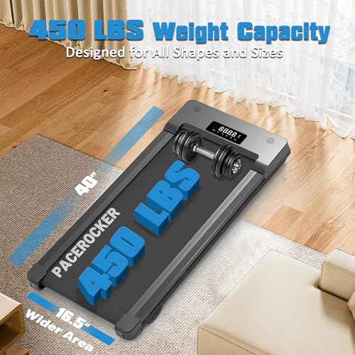 Walking Pad Treadmill with 12  9 Level Auto Incline  450 lbs Capacity Bluetooth Speaker Under Desk Treadmills for Home Hiking  5 MPH