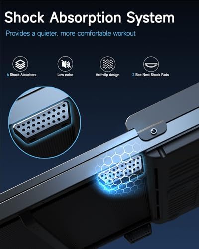 Walking Pad Treadmill for Home   Under Desk Treadmills Mini Portable Walking Running Machine Slim Compact Motorized Electric Treadmill with Adjustable Speed Remote